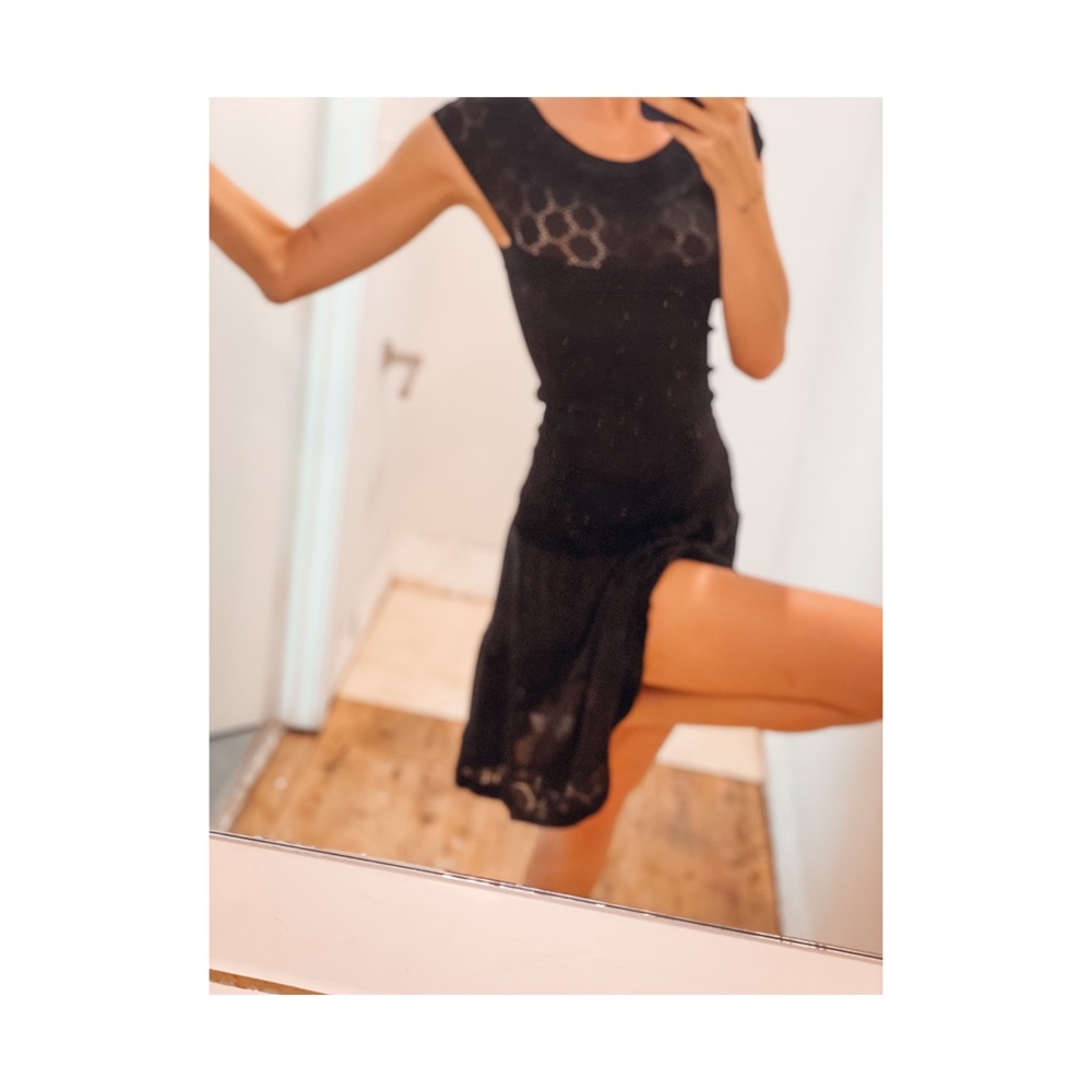 Made in Italy cotton black dress 🖤